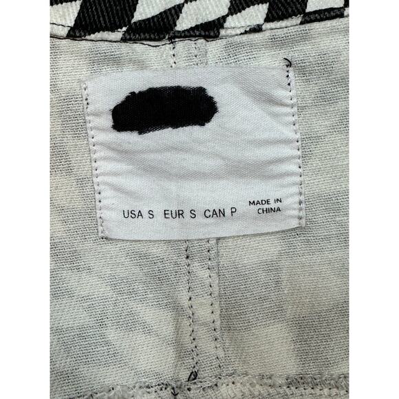 Elodie Cropped Psychedelic Mesmerizing Jacket Black & White M - Picture 10 of 11